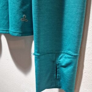 Prana Turquoise Long Sleeve Shirt Quick Dry